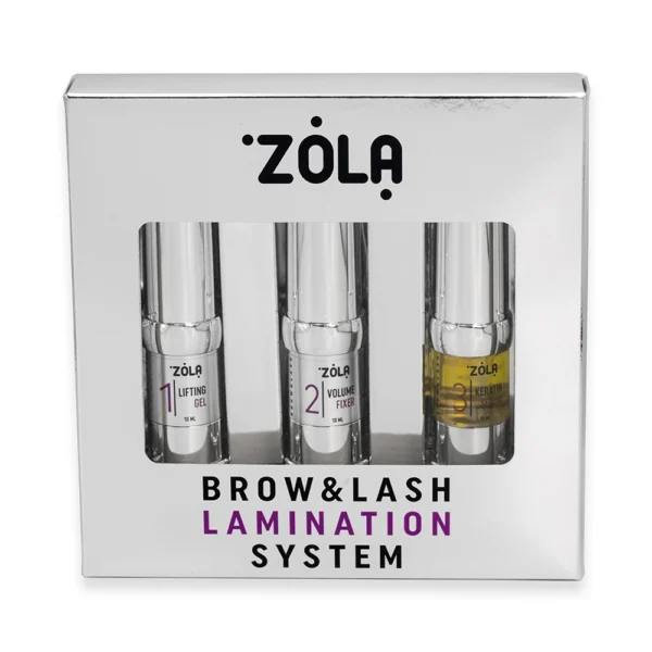 Zestaw do laminacji brwi i rzęs ZOLA Brow&Lash Lamination System