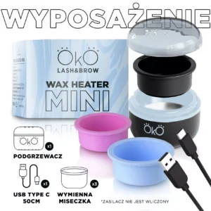 Podgrzewacz do wosku OKO Mini Wax Heater, czarny