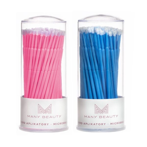Many Beauty Microbrush | mikroaplikatory do rzęs | precyzyjne | 100 sztuk