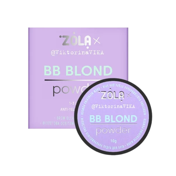ZOLA Viktorina Vika Puder rozjaśniający do brwi Purple BB Powder 10 g