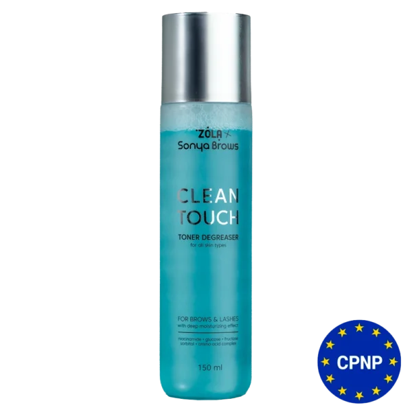 ZOLA x Sonya Brows – Tonik odtłuszczacz do brwi i rzęs Clean Touch, 150 ml