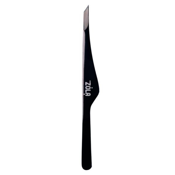 ZOLA Pęseta Premium BLACK skośna